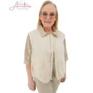 Red Button Gilet Ivy Ritsluiting Pearl Red Button Gilet Ivy Ritsluiting Pearl